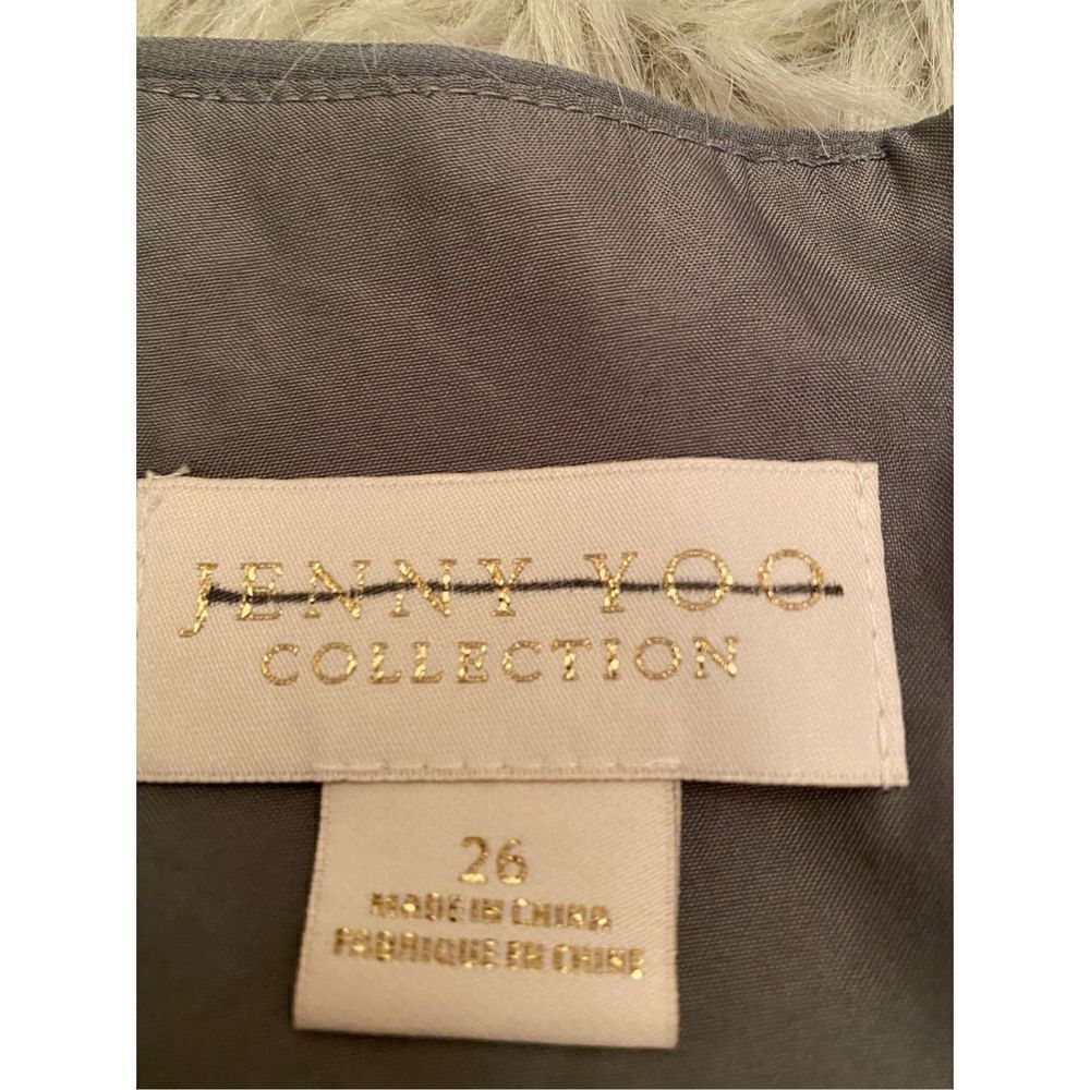 Jenny Yoo Bridesmaid Dress Inesse mineral gray size 26 - Picture 6 of 7